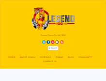 Tablet Screenshot of legendhoops.com